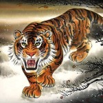 Painting of a Chinese Tiger