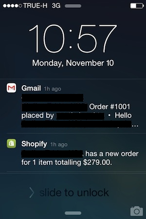 My first DSL sale notification