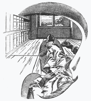 Ernst Mach's drawing of Douglas Harding's Headless Way insight