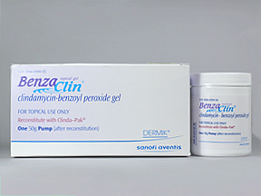 Benzaclin topical gel for acne