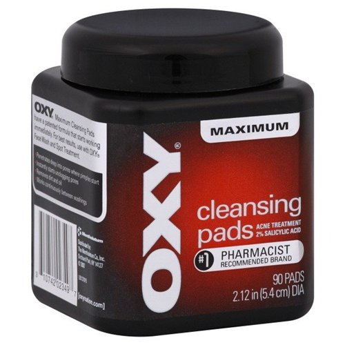 Oxy cleansing pads to get rid of acne