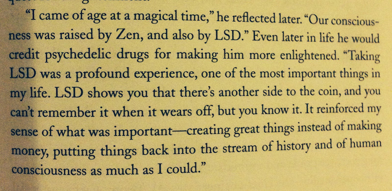 Steve Jobs quote about taking LSD