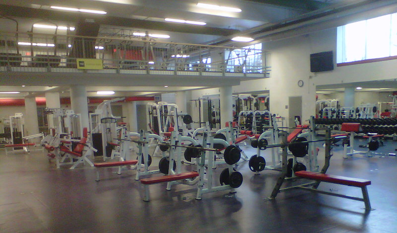 Empty gym in the early morning