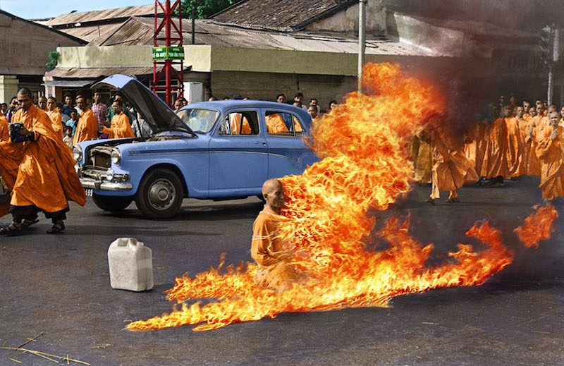 Photo of Thic Quang Duc the Burning Monk in 1963
