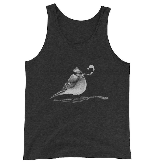 Blue Jay Smoking a Jay Tank Top