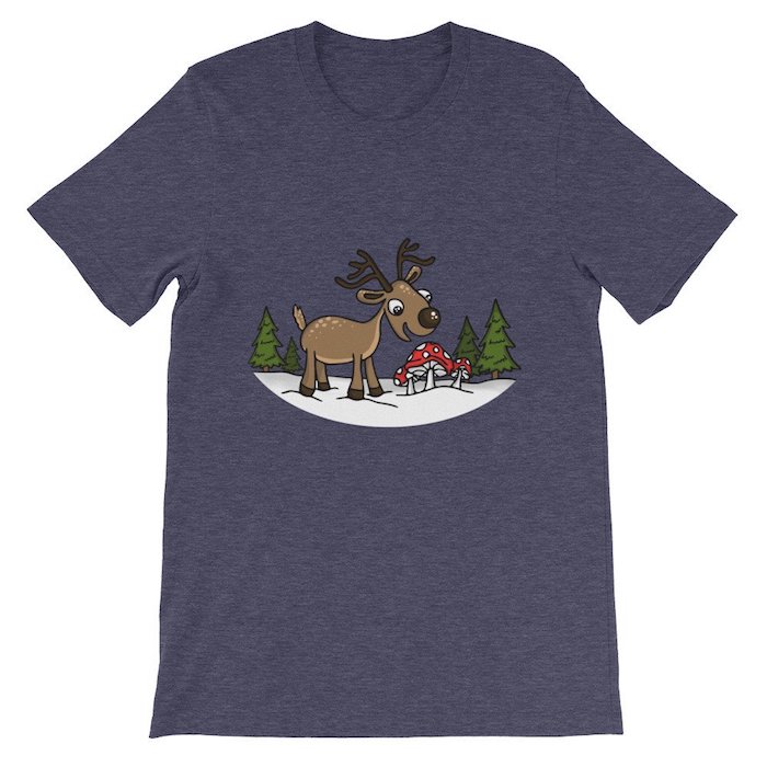 Reindeer Munches a Cap T Shirt