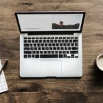 macbook laptop coffee notebook digital nomad lifestyle